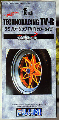 Fujimi 193052 Felgen Technoracing TV-R 15 Zoll inkl. Reifen 1:24 # 36