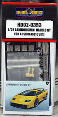 1999 Lamborghini Diablo GT PE Zurüst Set 1:24 Hobby Design HD02-0353