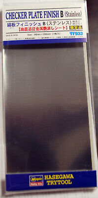 Hasegawa TF 933 Checker Plate Finish B Stahl Riffel Platte Klebefolie