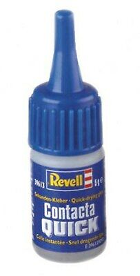 (100 Gramm=€ 79,80) Revell Contacta Quick 5 Gramm Sekunden Modell Kleber 39613