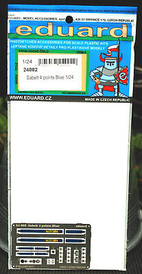 Eduard 3924002 PE Teile Sicherheitsgurte 4-Punkt Gurte Sabelt blau 1:24