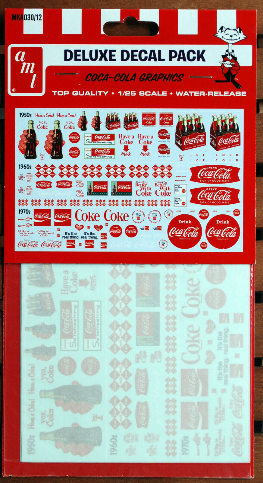 AMT MKA030 Deluxe Decal Pack Coca Cola Graphics neu 2018
