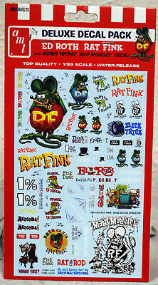 AMT MKA045 Custom & Competition DeLuxe Decal Pack Rd Roth Rat Fink  neu 2020