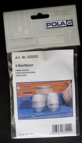 Pola 333202 Ladegut Aluminium Bierfässer 1:22,5  1:24 Diorama