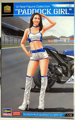 Hasegawa 52267 Girl´s Rider Motorrad Fahrer Paddock Girl 1:12 Neu 2020