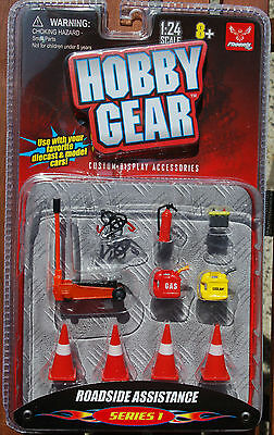 16052 ADAC mobile Werkstatt, Batterie Pylone Roadside Ass., 1:24, Hobby Gear