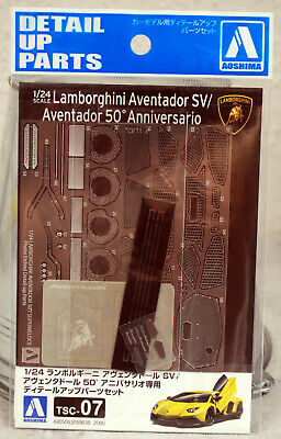 Aoshima 059838 2014 Lamborghini Aventador LP 720-4 50° Ann. Detail Up Parts 1:24