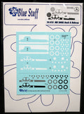 Blue Stuff 24-010 Decals für Dashboard & Hubcap1955 Mercedes 300 SL Tamiya 24338
