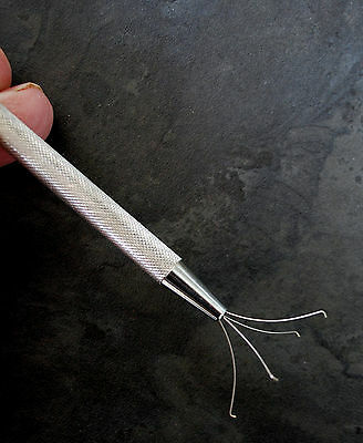 Pick up tool Pinzette four sprong holder Juwelier Uhrmacher Greifwerkzeug