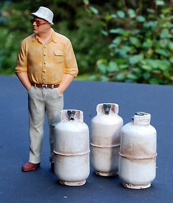 23988 American Diorama Propan Gasflaschen Camping Outdoor Propane Tank 1:24