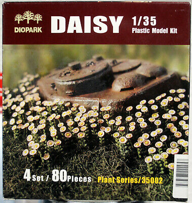 Diopark 35002 Daisy Margerite Gänseblümchen 1:35 80 Stück