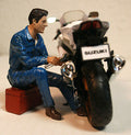 American Diorama 38371 Biker Michael Motorrad Fahrer Schrauber 1:12 Neu 2019