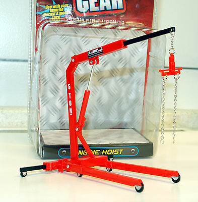 18435 Werkstatt Autoreparatur Motorkran Engine Hoist 1:24 Hobby Gear