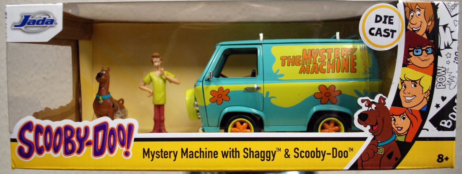 Jada Toys 31720 Mystery Machine w. Scooby -Doo & Shaggy Figur 1:24