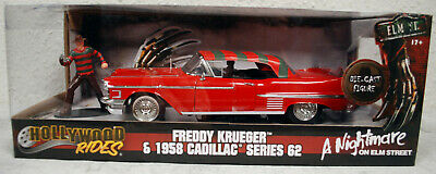 Jada Toys 58 Cadillac w. Freddy Krueger Figure 1:24 Nightmare on Elm Street
