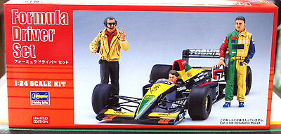20341 Hasegawa Formula Driver Set Sportwagen Mechaniker Rennfarer Boxenstop 1:24
