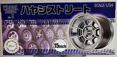 Fujimi 193496 Felgen Hayashi Street 15 Zoll inkl. Reifen 1:24 #08