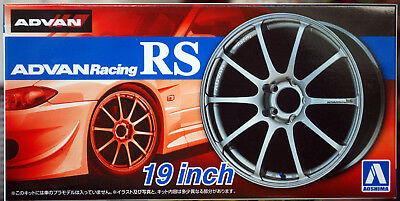 Aoshima 053782 Felgen Advan Racing RS 19 Zoll inkl. Reifen 1:24 #45