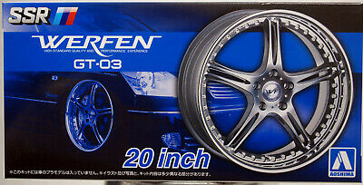 Aoshima 053843 Felgen Werfen GT-03  20 Zoll inkl. Reifen 1:24 #51 #78 A