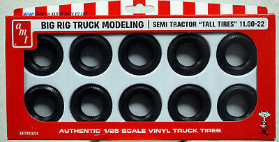 AMT PP028 Semi Tractor Tall Tires Set LKW Reifen 11,00 x 22 1:25