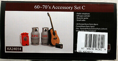 KA Models KA24014 1960~70´s Accessory Set C Gasflaschen Guitarre Radio 1:24