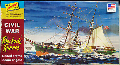 Blockade Runner US Steam Frigate 1:124 Lindberg 401