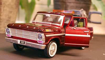 1969 Ford F 100 Pickup Wrecker Abschleppdienst 1:24 Motor Max 75430AC
