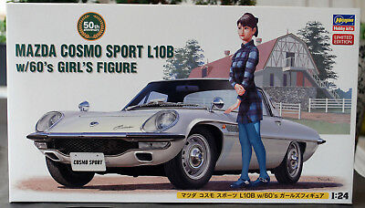1968 Mazda Cosmo Sport L10B mit Figur 1:24 Hasegawa 52168 wieder 2018 limitiert