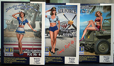 24004B Master Box Pin Up series II alle drei Bausätze 1:24