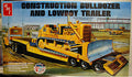 Construction Bulldozer Caterpillar DH 8 & Lowboy Trailer 1:25 AMT 1218