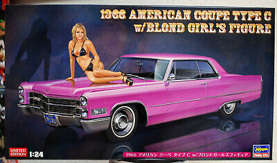 1966 Cadillac de Ville Type C mit Figur 1:24 Hasegawa 52232 wieder neu 2020