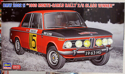 1969 BMW 2002 ti Rallye Monte Carlo Winner 2/5 class 1:24 Hasegawa 20420