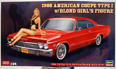 1966 Chevrolet Impala Type I mit Figur 1:24 Hasegawa 52202 wieder neu 2019