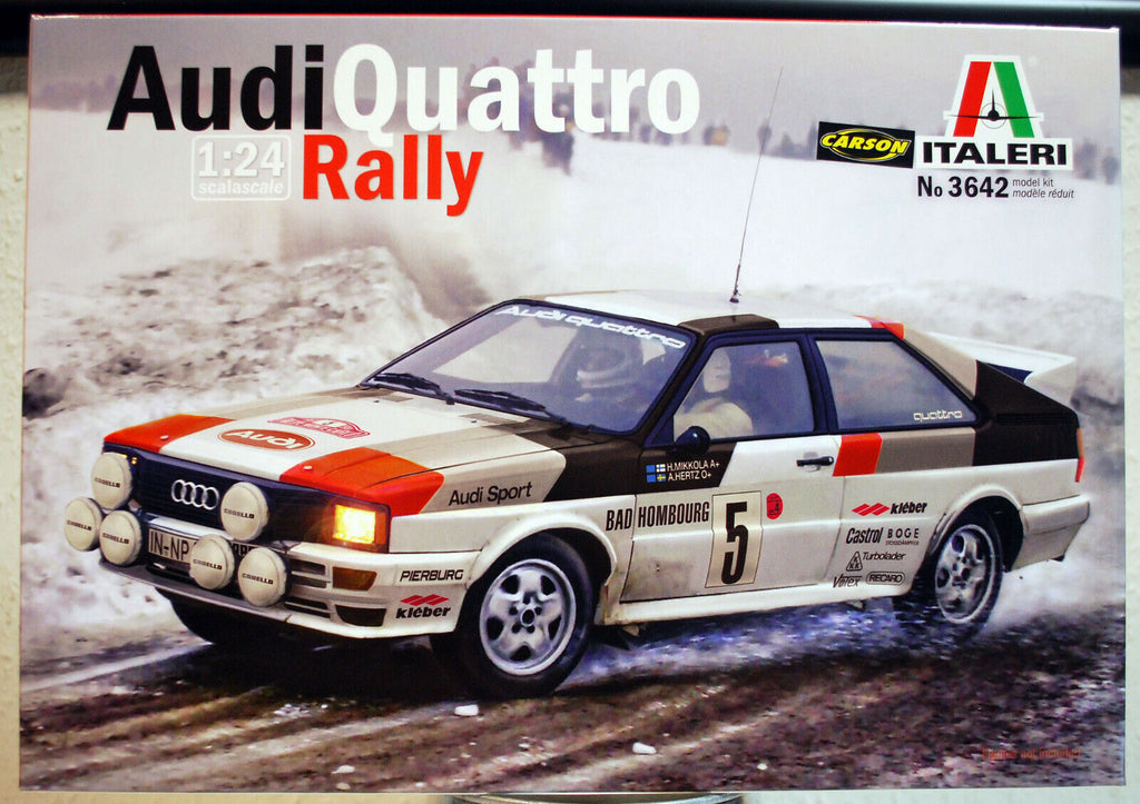 1981 Audi Quattro Rallye Monte Carlo 1:24 Italeri 3642 wieder neu 2019