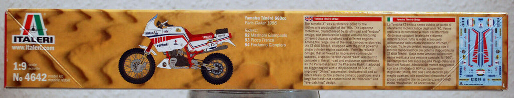 1986 Yamaha Ténéré 660 CC Paris - Dakar 1:9  Italeri 4642