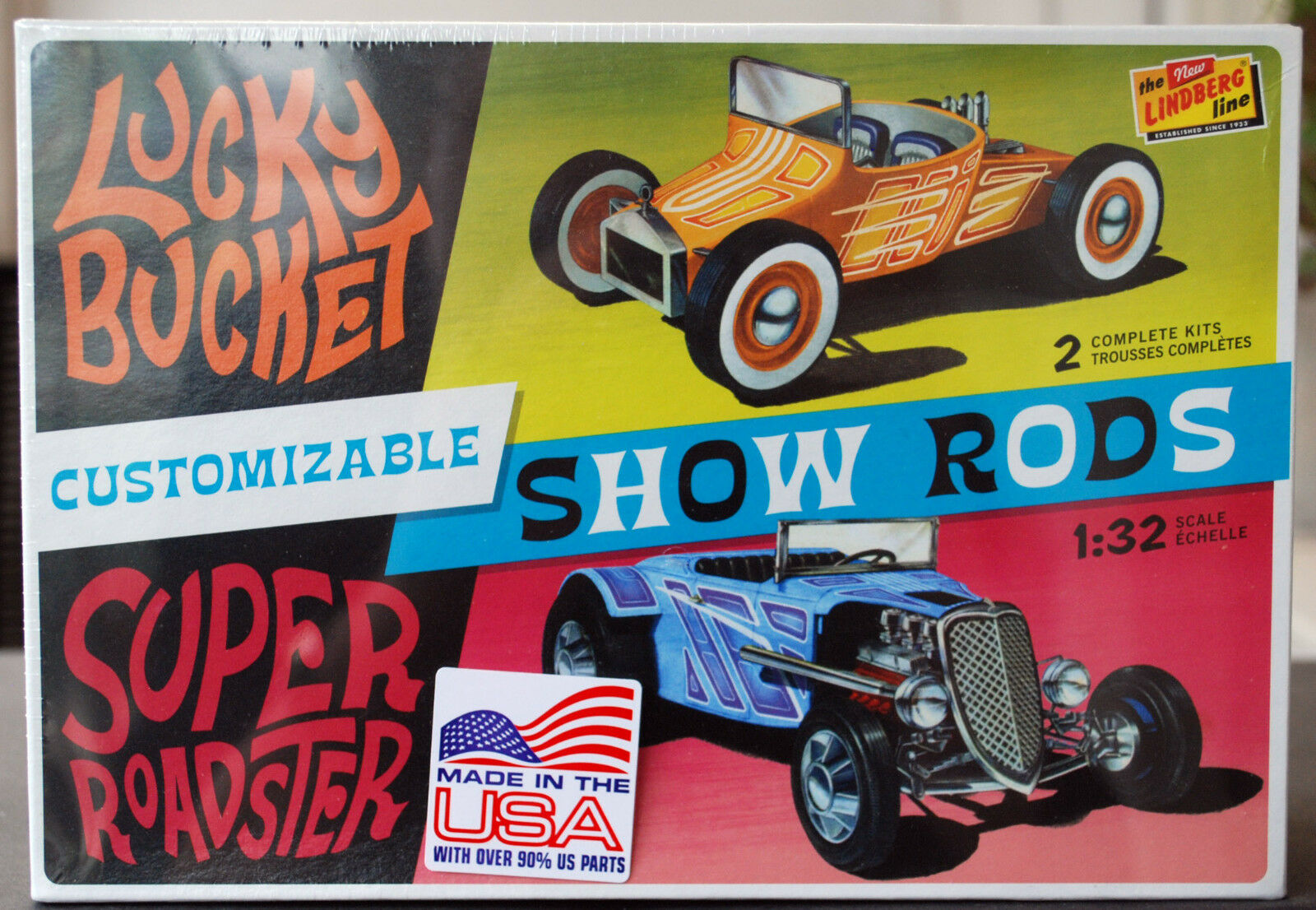 Customizable Show Rods 1:32 Lindberg 136