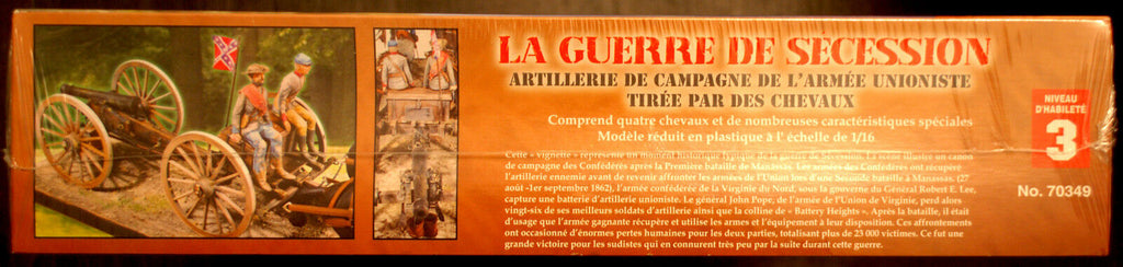 Bürgerkrieg Confed. Army Berittene Artillery + Figuren  1:16 Lindberg 70349