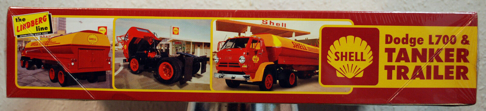 1969 Dodge L 700 & SHELL Skelly Tanker Trailer Tankauflieger 1:25 Lindberg 118