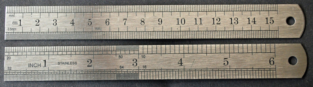 Lineal, Stahllineal 150mm / 300mm
