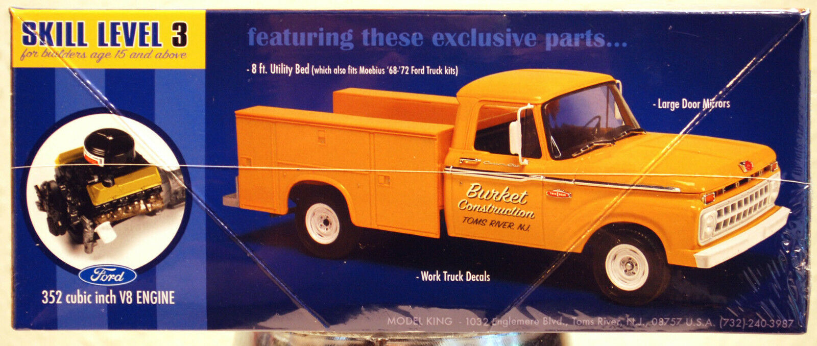 Moebius 1235 1965 Ford F -100 Service Truck Pickup 1:25