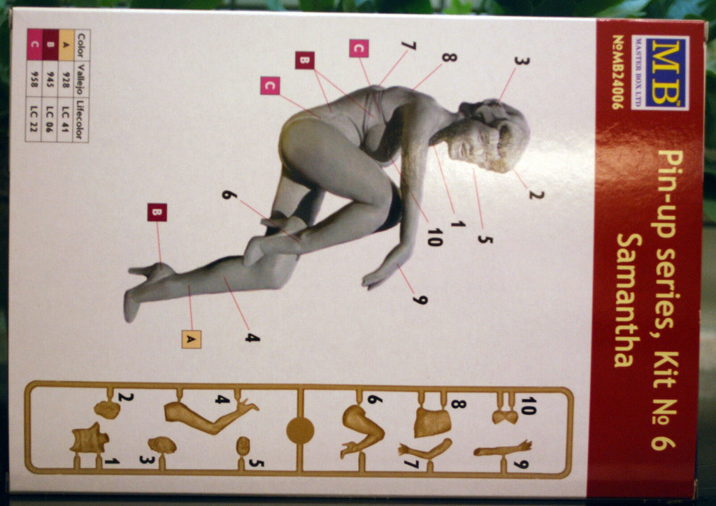 24006 Master Box Pin Up series Samantha Figurenbausatz 1:24