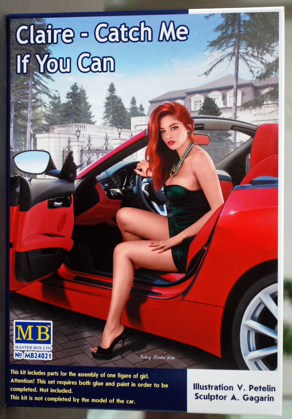 24021 Master Box Dangerous Curves Claire Catch me Figurenbausatz, 1:24, neu 2017