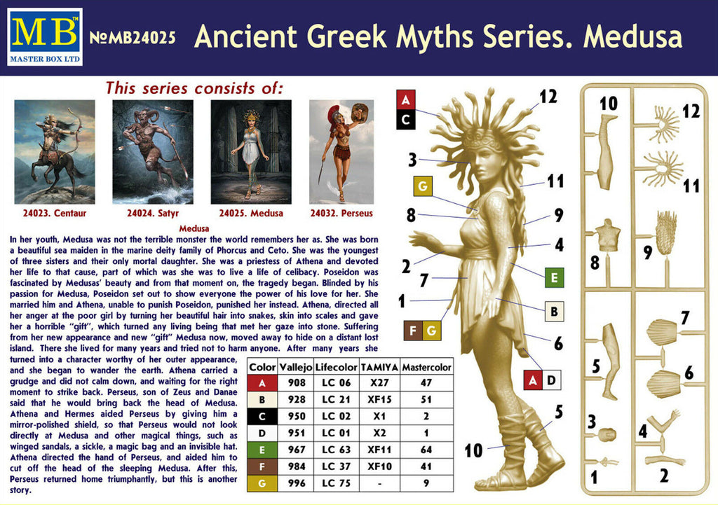 24025 Master Box Medusa - Ancient Greek Myths Series 1:24 neu 2018