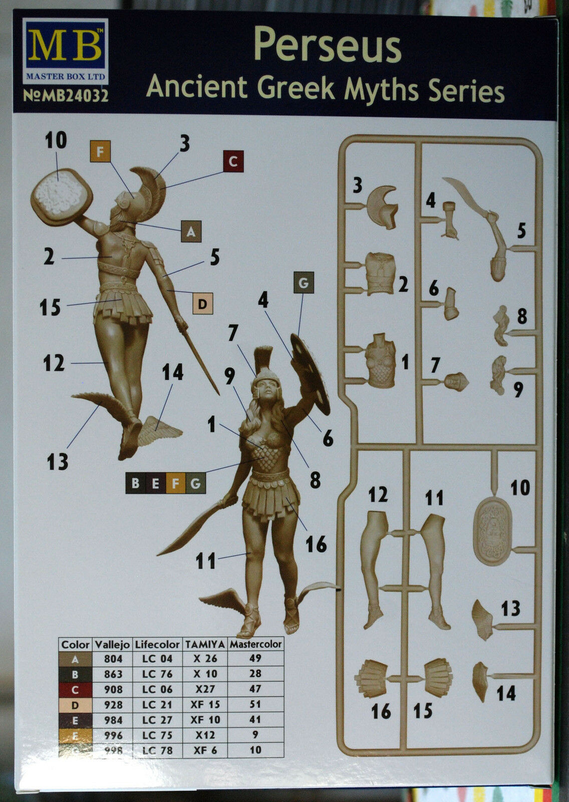 24032 Master Box Perseus  Ancient Greek Myths Series 1:24 neu 2018