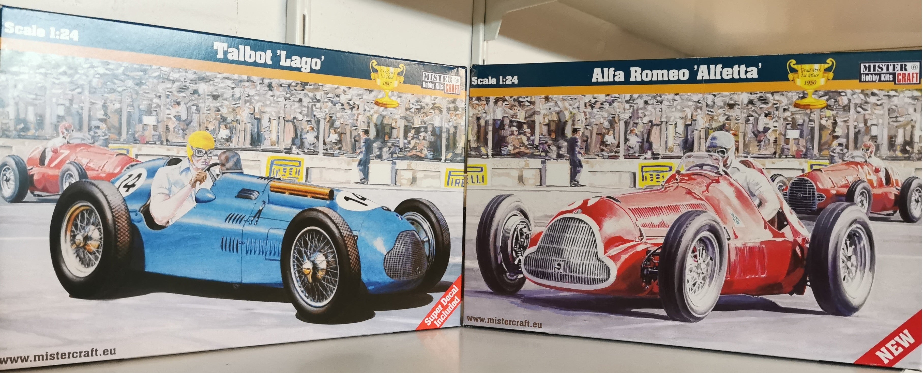 Mistercraft Set Alfa Romeo Alfetta und Talbot Lago Grand Prix F1 1:24
