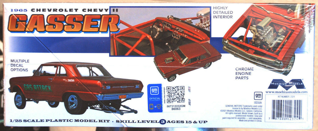Moebius 2324 1965 Chevrolet Chevy II Gasser 1:25 neu 2022