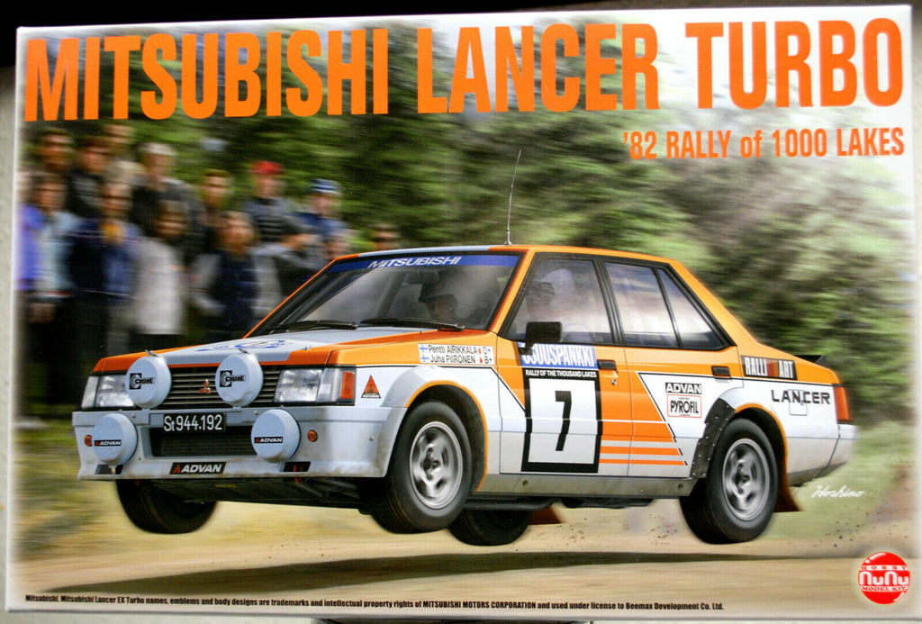 Nunu Platz  24018 1982 Mitsubishi Lancer Turbo Rallye of 1000 Lakes 1:24