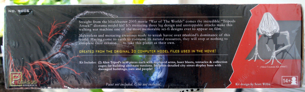 War of the Worlds Alien Tripod Attack Diorama 1:350 Pegasus 9006