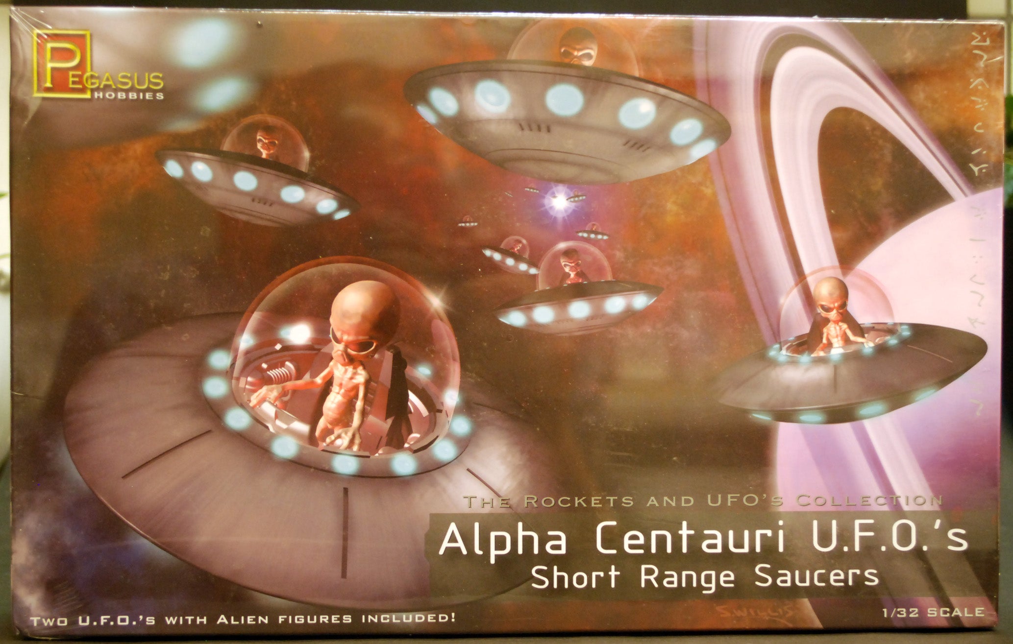 Alpha Centauri UFO´s Short Range Saucers Fliegende Untertasse 1:32, Pegasus 9102