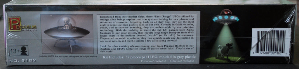 Alpha Centauri UFO´s Short Range Saucers Fliegende Untertasse 1:32, Pegasus 9102